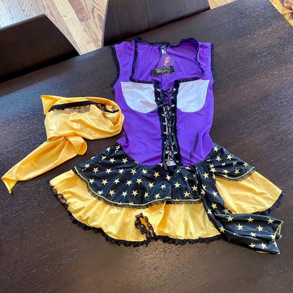 Forplay ‘Good Fortune’ Gypsy Costume Sz XS NWT